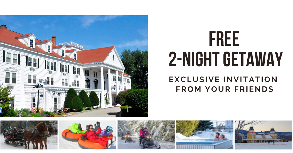 Free 2-night stay invitation from your friends.